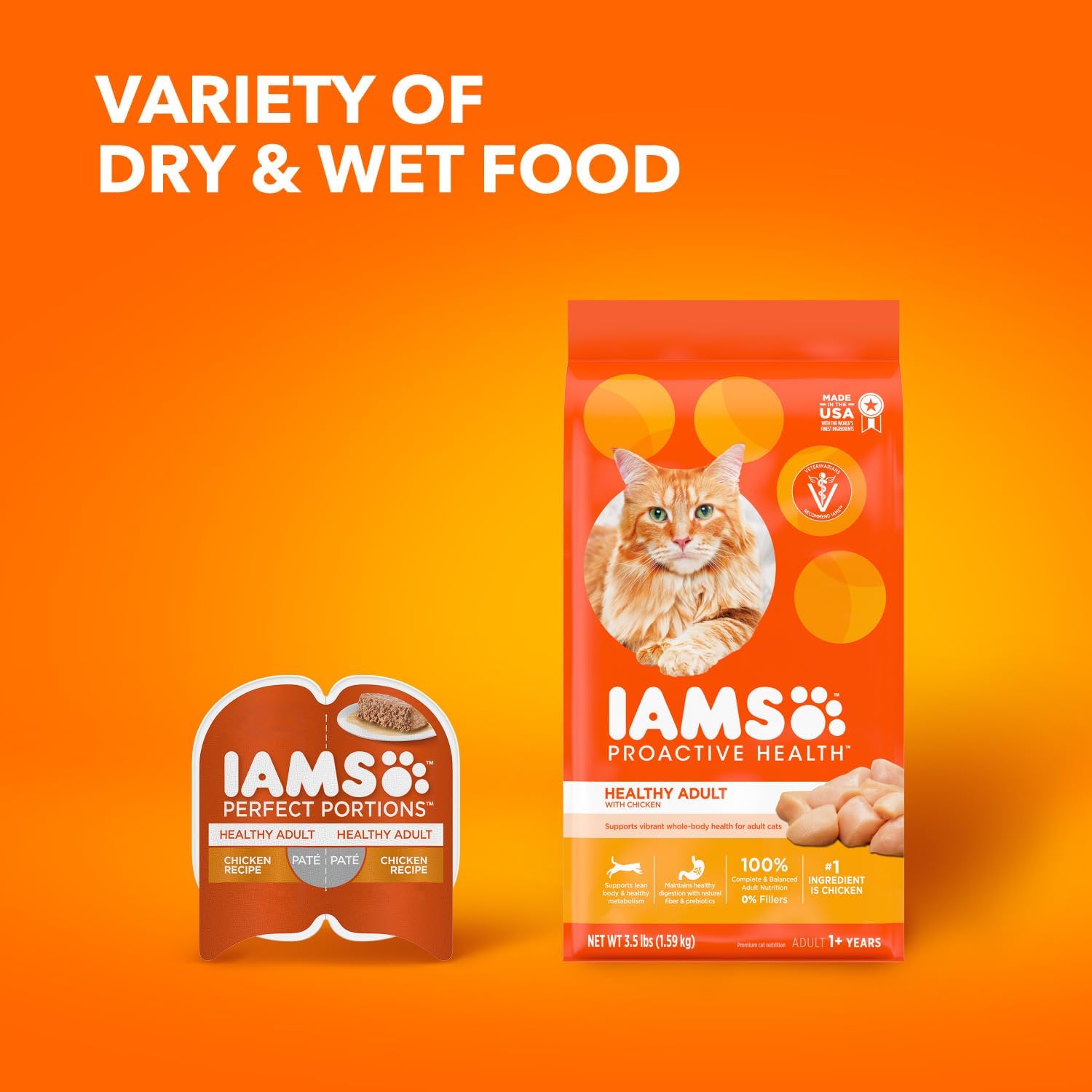 IAMS Proactive Health Adult Healthy Dry Cat Food with Chicken, 22 lb. Bag - Image 11