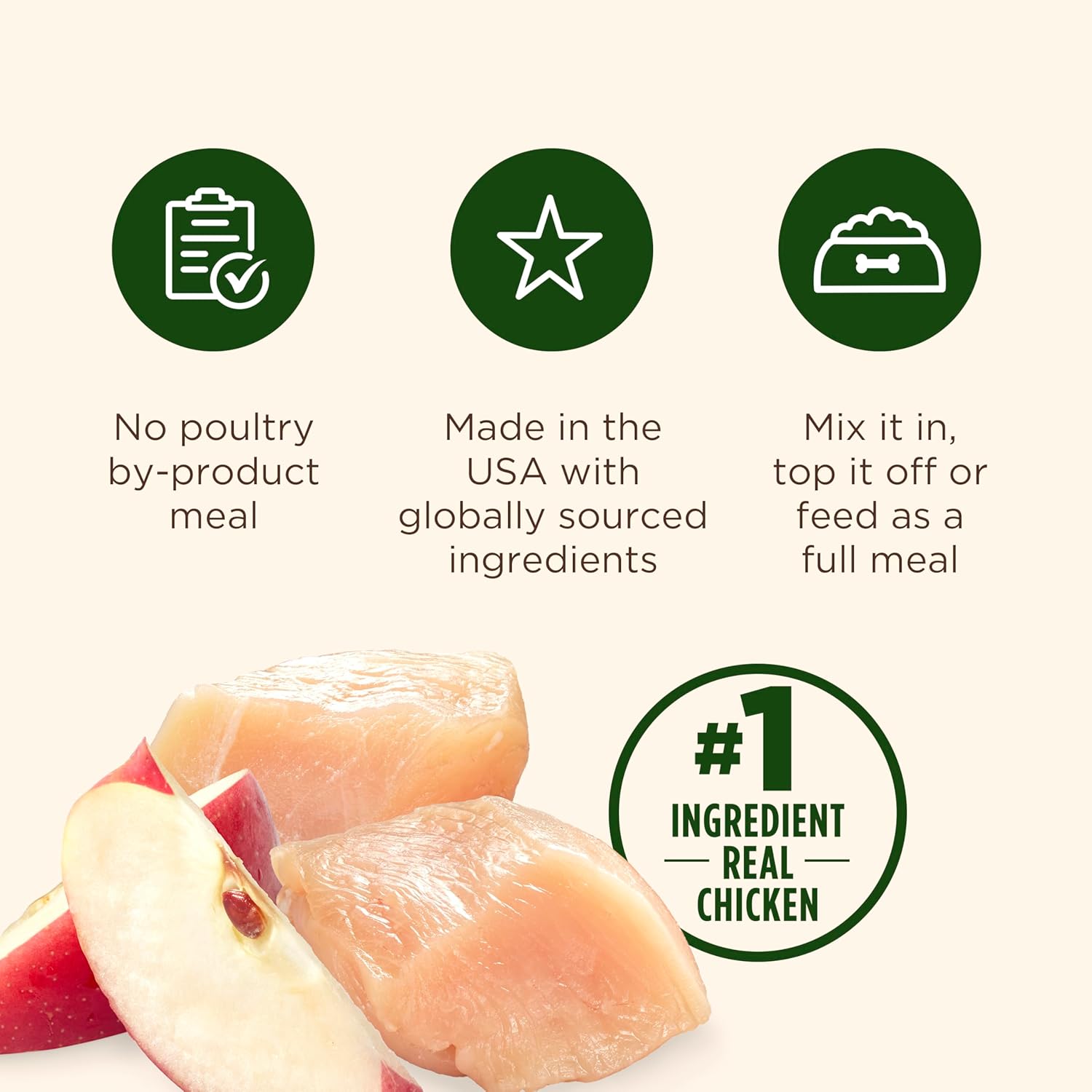 Nutrish Grain Free Real Chicken & Apple Recipe Premium Paté Wet Dog Food, 13 oz. Can, 12 Count, Packaging May Vary (Rachael Ray) - Image 5