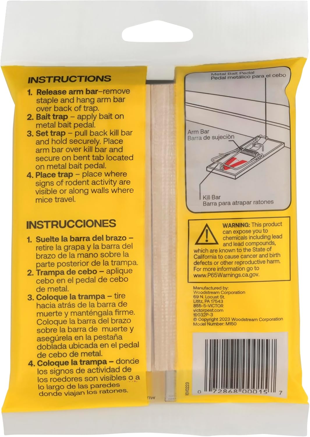 Victor Mouse Traps M150-12, Metal Pedal, Sustainably Sourced FSC Wood, Wooden Mouse Traps, 12 Metal Pedal Traps - Image 12