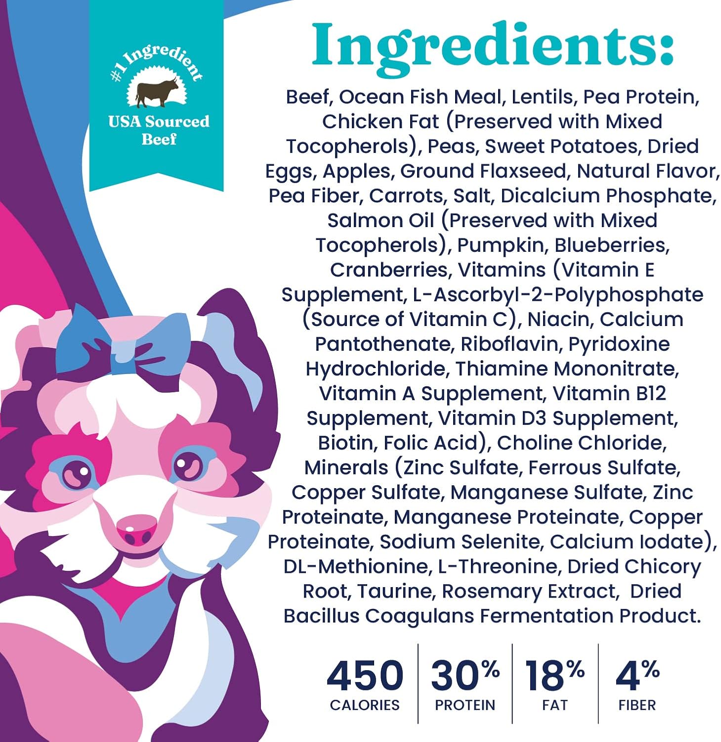 Solid Gold Toy & Small Breed Dry Dog Food Small Bites – Real Beef, Grain Free, Gluten Free, High Fiber Kibble with Probiotics for Gut Health & Digestion Support – Healthy Dog Food All Ages – 4LB - Image 5