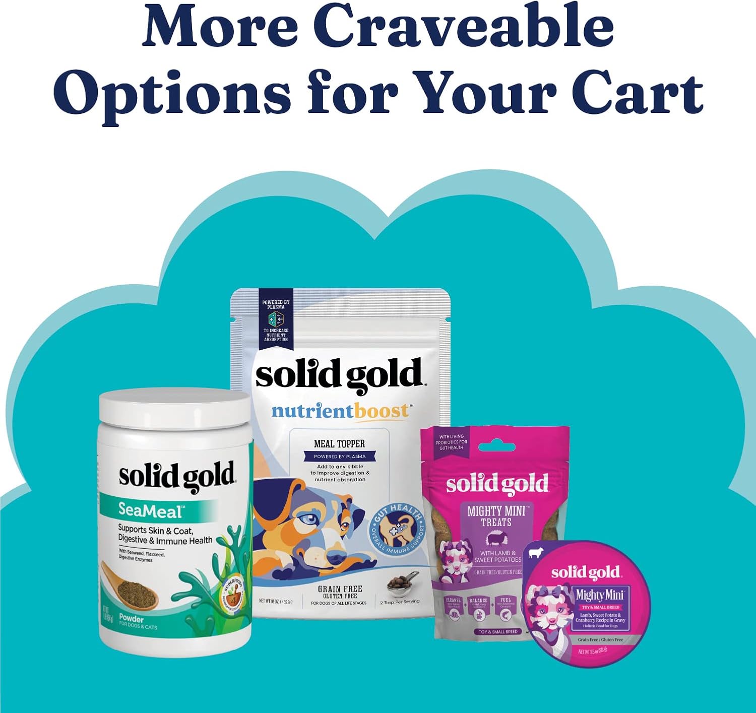 Solid Gold Toy & Small Breed Dry Dog Food Small Bites – Real Beef, Grain Free, Gluten Free, High Fiber Kibble with Probiotics for Gut Health & Digestion Support – Healthy Dog Food All Ages – 4LB - Image 6