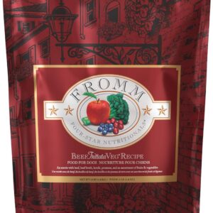 Fromm Four-Star Nutritionals Beef Frittata Veg Dog Food - Premium Dry Dog Food - Beef Recipe - 4 lb