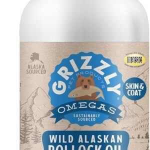 Grizzly Pet Products Pollock Oil Dog Food Supplement, 32 Ounce