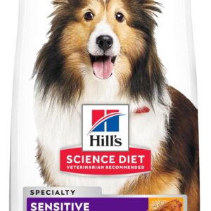Hill's Science Diet Sensitive Stomach & Skin, Adult 1-6, Stomach & Skin Sensitivity Support, Dry Dog Food, Chicken Recipe, 30 lb Bag