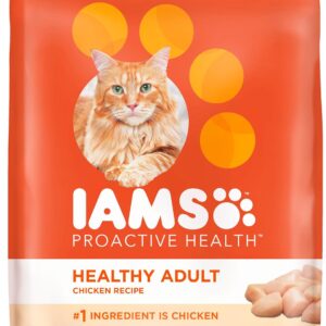 IAMS Proactive Health Adult Healthy Dry Cat Food with Chicken, 22 lb. Bag