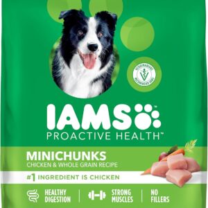 IAMS Proactive Health Minichunks Adult Dry Dog Food with Real Chicken, 30 lb. Bag