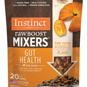 Instinct Raw Boost Mixers Gut Health Freeze-Dried Dog Food Topper, 5.5 oz. Bag