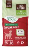 Nature's Logic Grain-Free Dry Dog Food - All-Natural, High Protein, No Synthetic Vitamins/Minerals - Gluten Free - Supports Healthy Digestion - All Breeds & Ages - Beef Meal Feast, 25lbs