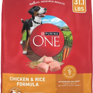 Purina ONE Chicken and Rice Formula Dry Dog Food - 31.1 lb. Bag
