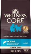Wellness CORE Dry Dog Food, Grain-Free, High Protein, Natural, Ocean Whitefish, Herring, & Salmon Recipe, (26-Pound Bag)
