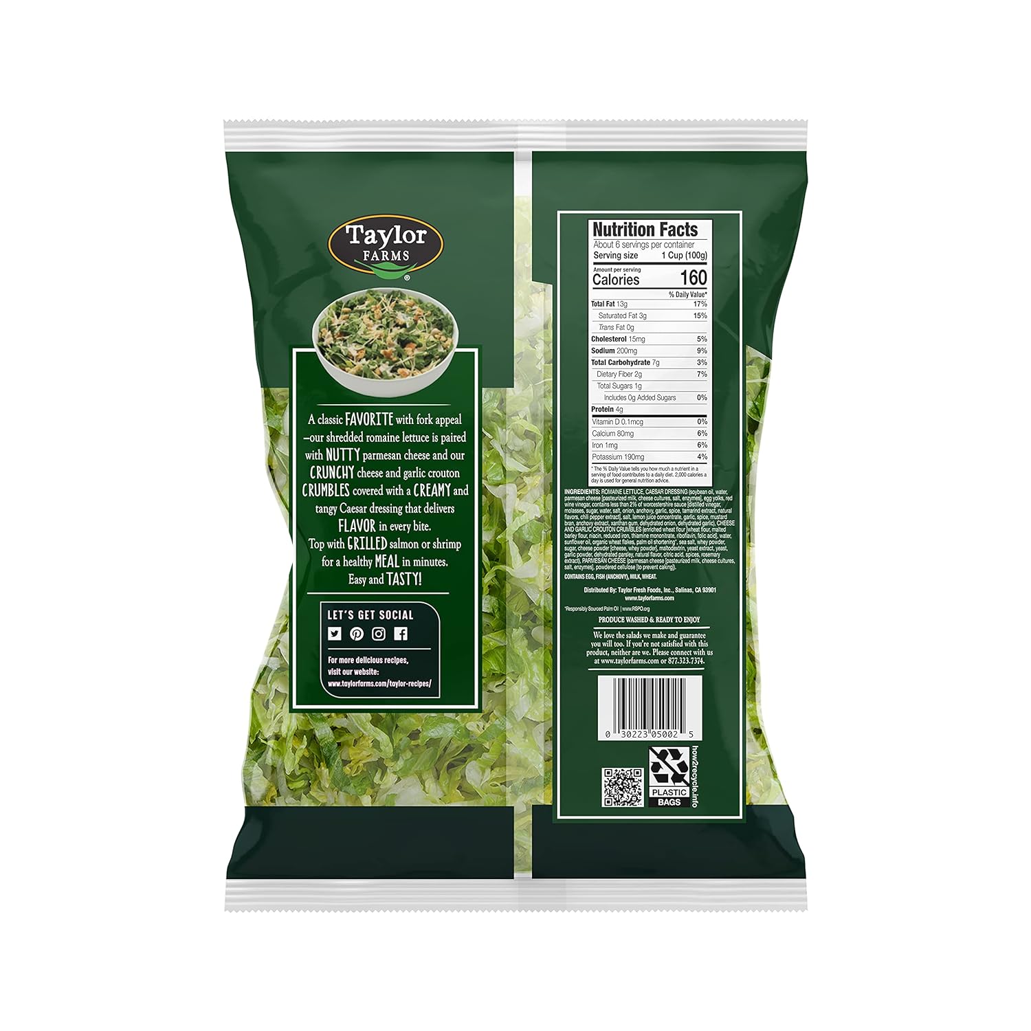 Taylor Farms Caesar Family Size Chopped Kit - Image 3