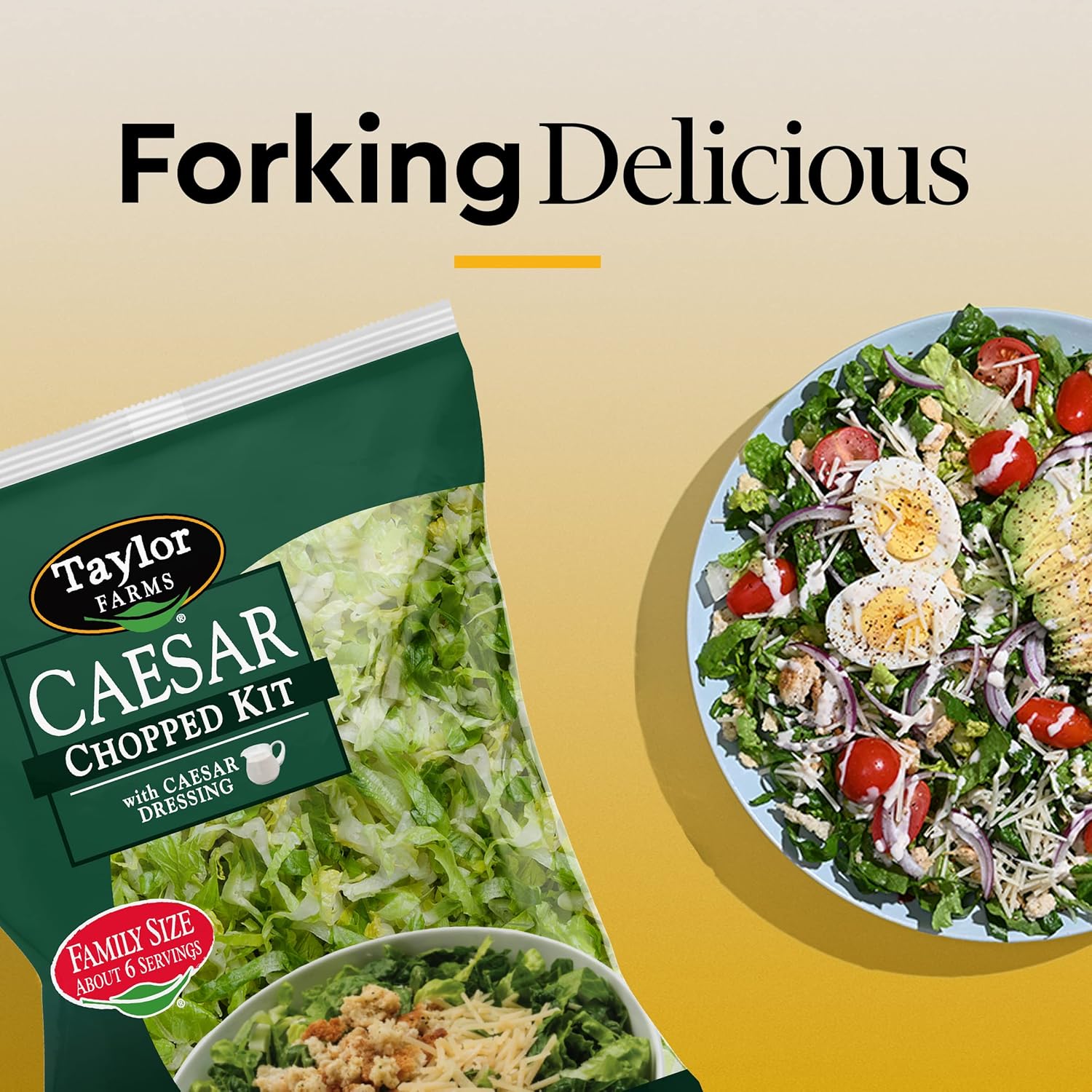 Taylor Farms Caesar Family Size Chopped Kit - Image 6