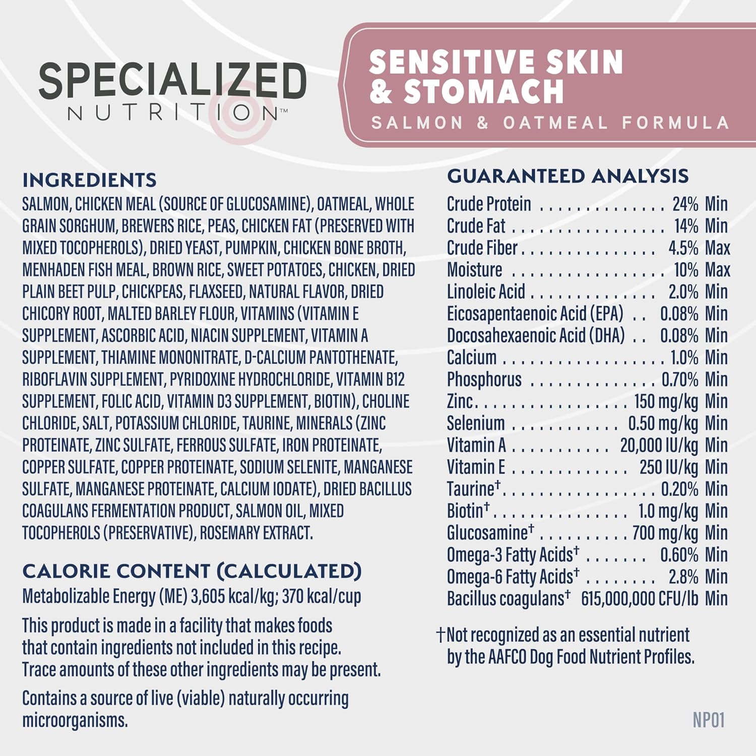 Natural Balance Specialized Nutrition Dry Dog Food with Salmon and Oatmeal for Dogs, Sensitive Skin & Stomach Dog Food, Natural Ingredients with Added Vitamins & Minerals - 22 lbs - Image 8