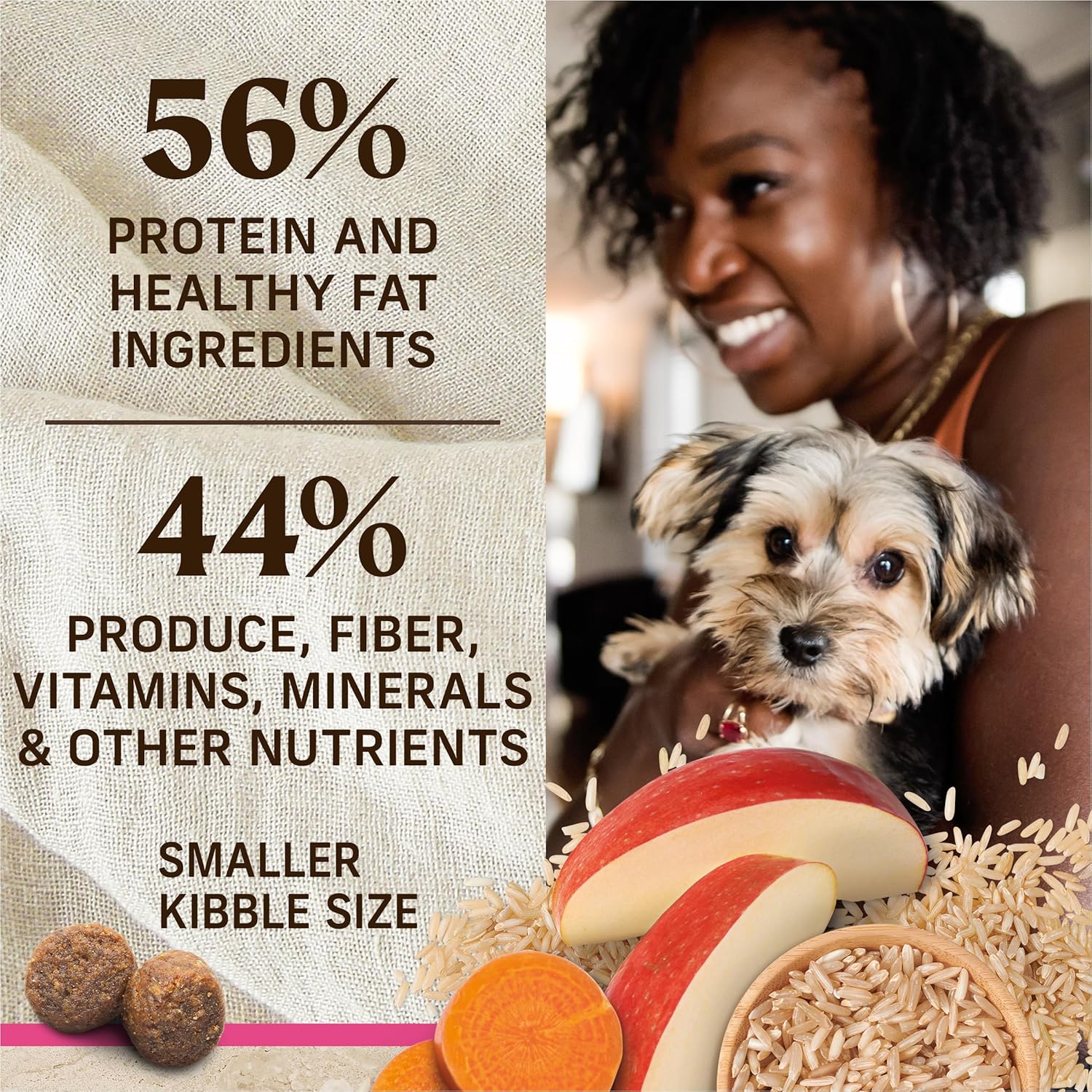 Merrick Healthy Grains Premium Dry Dog Food For Small Dogs, Wholesome and Natural Kibble, Small Breed Recipe - 4.0 lb. Bag - Image 7