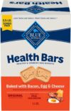 Blue Buffalo Health Bars Crunchy Dog Biscuits, Oven-Baked with Natural Ingredients, Bacon, Egg & Cheese, 3.5-lbs Box
