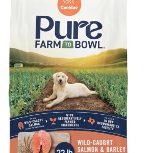Canidae Pure Farm to Bowl Wild-Caught Salmon & Barley, Adult, Dry Dog Food, 22lb
