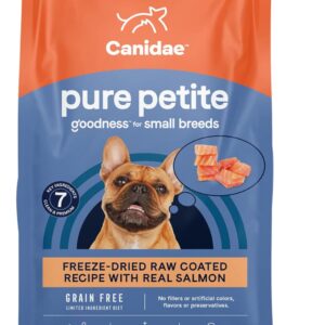 Canidae Pure Petite Premium Freeze-Dried Raw Coated Dog Food for Small Breeds, Real Salmon Recipe, 10 lbs, Grain Free
