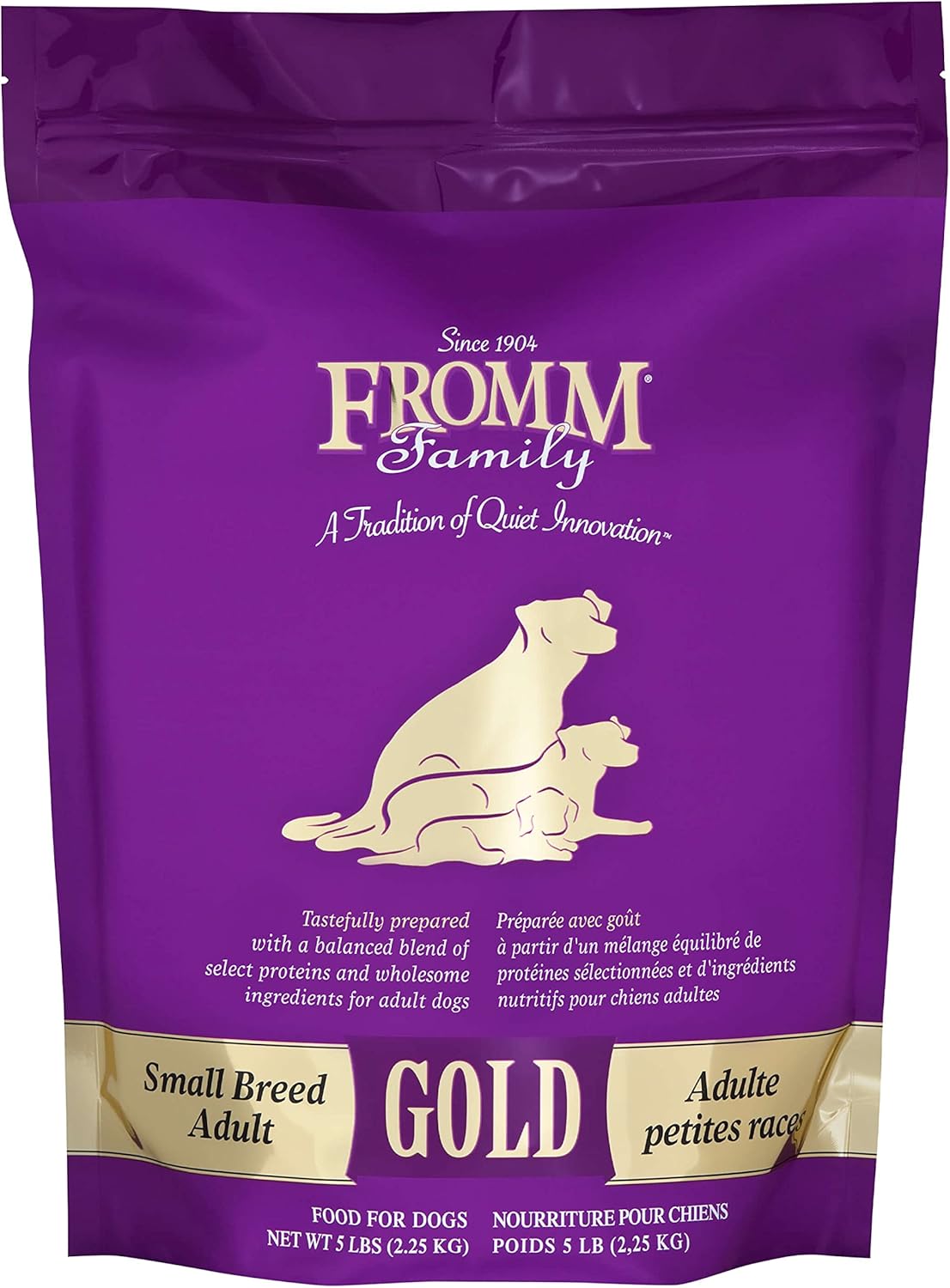 Fromm Small Breed Adult Gold Premium Dry Dog Food - Dry Adult Dog Food for Small Breeds - Chicken Recipe - 5 lb