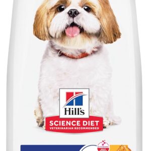 Hill's Science Diet Adult 7+, Senior Adult 7+ Premium Nutrition, Small Kibble, Dry Dog Food, Chicken, Brown Rice, & Barley, 15 lb Bag