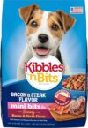 Kibbles ‘n Bits Mini Bits Small Breed Dry Dog Food, Savory Bacon & Steak Flavor for Adult Dogs, 3.5 lb. Bag