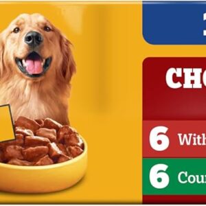 Pedigree Choice Cuts in Gravy Adult Canned Soft Wet Dog Food, Beef & Country Stew, 13.2 oz. Cans (12 Count, Pack of 1)