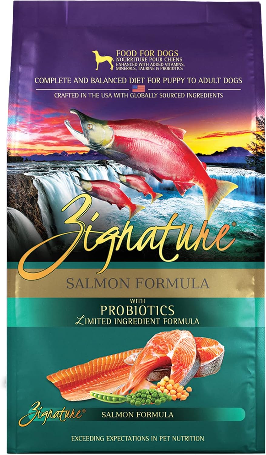 Zignature, Salmon Limited Ingredient Formula Grain-Free Dry Dog Food, 25-lb