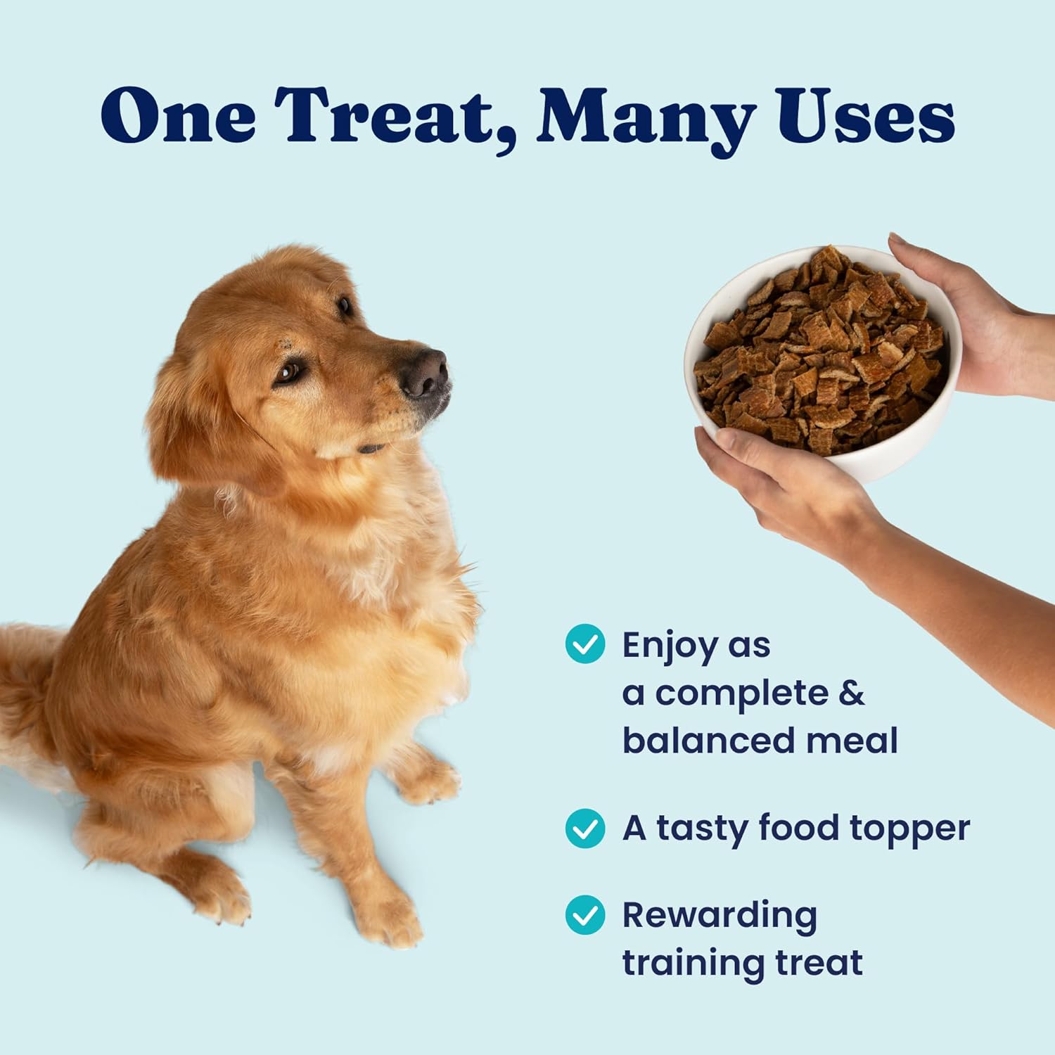 Solid Gold Air Dried Dog Food Toppers for Dry Food - Healthy Dog Treats w/Real Beef & Superfoods - Serve as a Complete Meal, Topper or Treats - Supports Muscle Growth, Immunity & Digestion - 1lb - Image 4