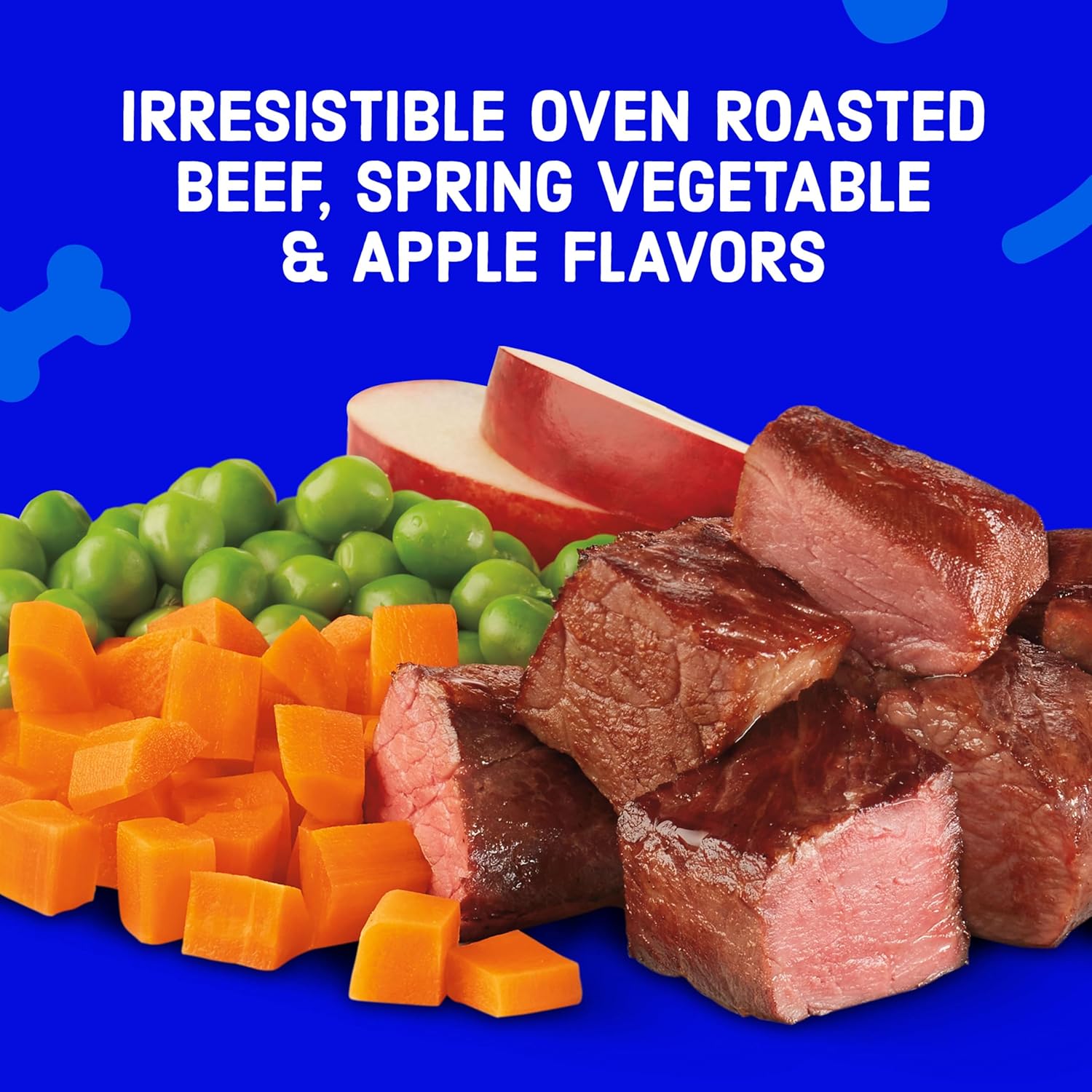 Kibbles ‘n Bits Bistro Mini Bits Small Breed Dry Dog Food, Oven Roasted Beef, Spring Vegetable and Apple Flavors for Adult Dogs, 3.5 lb. Bag (Pack of 4) - Image 4