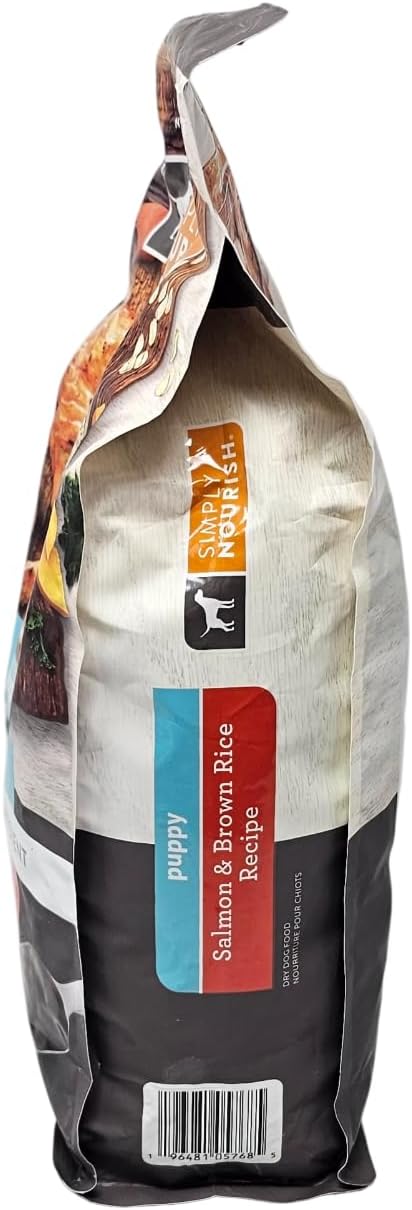 SIMPLY NOURISH Puppy Salmon and Brown Rice Dry Dog Food, 5 Pound Bag - Image 3