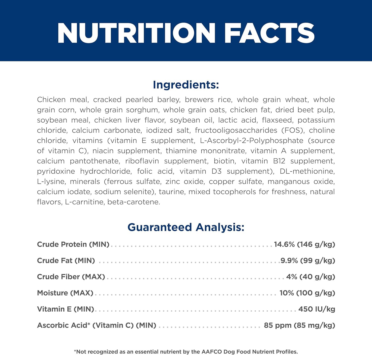 Hill's Science Diet Adult 7+, Senior Adult 7+ Premium Nutrition, Dry Dog Food, Chicken, Brown Rice, & Barley, 33 lb Bag - Image 6