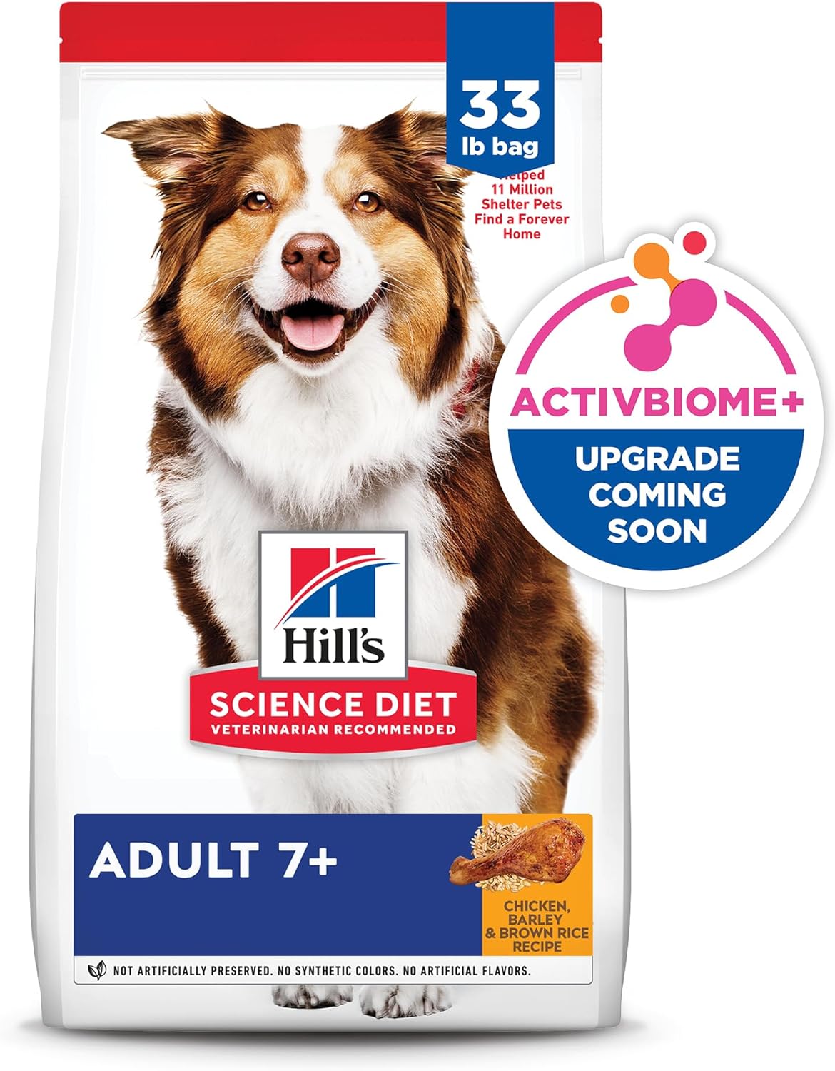 Hill's Science Diet Adult 7+, Senior Adult 7+ Premium Nutrition, Dry Dog Food, Chicken, Brown Rice, & Barley, 33 lb Bag - Image 14