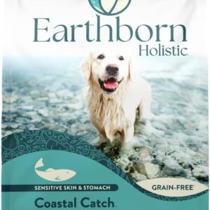 Earthborn Holistic Coastal Catch Dry Dog Food – with Herring Protein – Grain Free – Made in USA, 25 lb