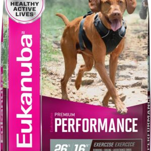 Eukanuba Adult Premium Performance 26/16 Exercise Dry Dog Food, 28 lb Bag