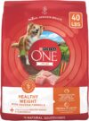 Purina One +Plus Dry Dog Food High Protein Healthy Weight, Real Turkey - 40 lb Bag