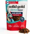 Solid Gold Air Dried Dog Food Toppers for Dry Food - Healthy Dog Treats w/Real Beef & Superfoods - Serve as a Complete Meal, Topper or Treats - Supports Muscle Growth, Immunity & Digestion - 1lb