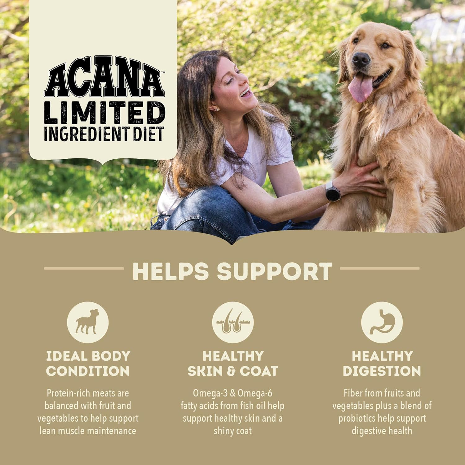 ACANA Singles Limited Ingredient Grain Free High Protein Dry Dog Food Duck & Pear Recipe 4.5lb Bag - Image 3