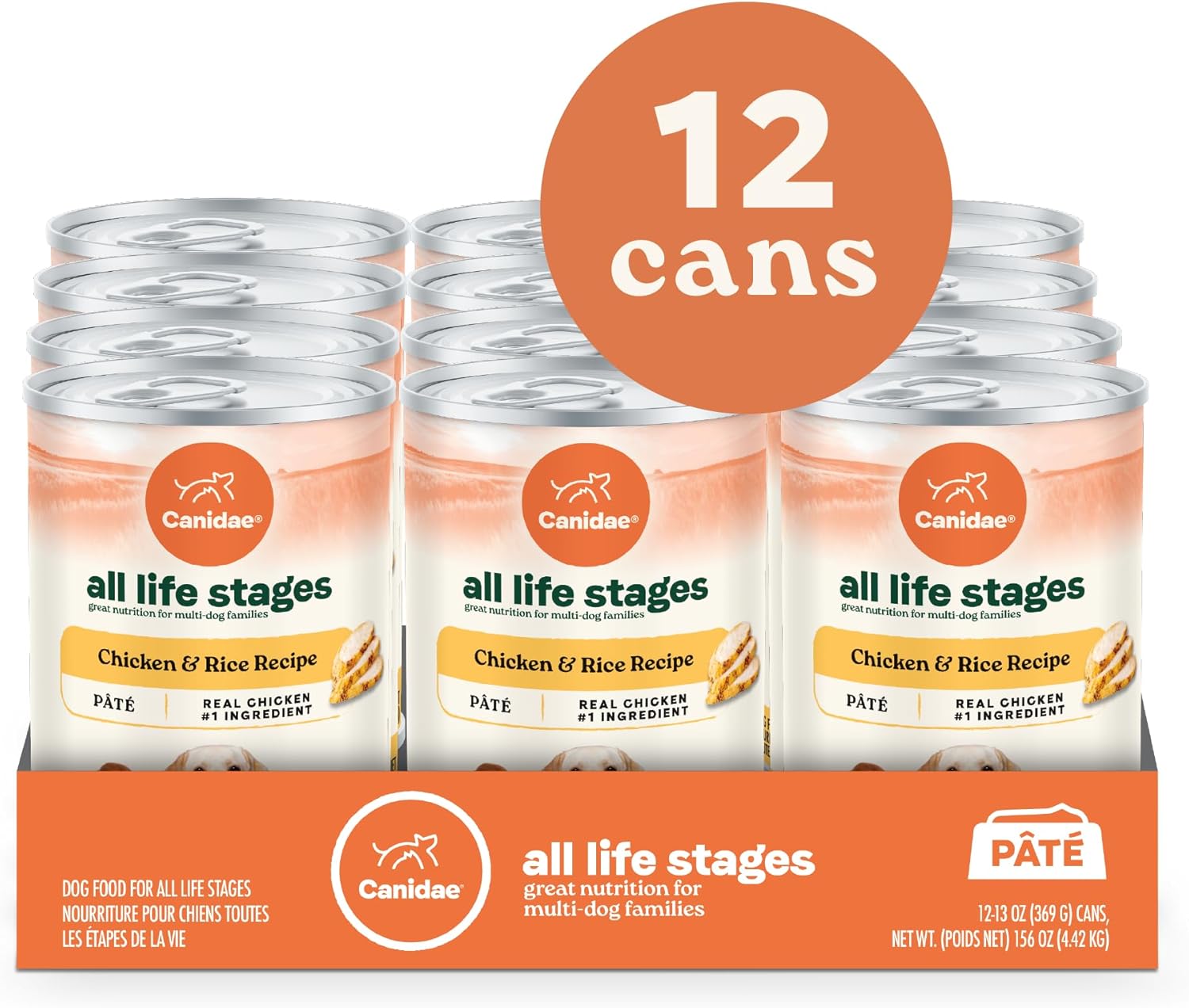 Canidae All Life Stages Premium Wet Dog Food for All Breeds, All Ages, Chicken & Rice Recipe, 13 oz. (Case of 12) - Image 3