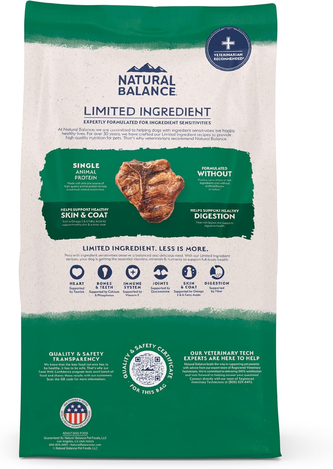 Natural Balance Limited Ingredient Adult Dry Dog Food with Healthy Grains, Lamb & Brown Rice Recipe, 12 Pound (Pack of 1) - Image 10
