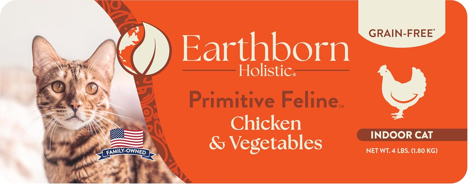 Earthborn Holistic Primitive Feline Grain-Free Dry Cat Food, 5 lb (71820) - Image 4