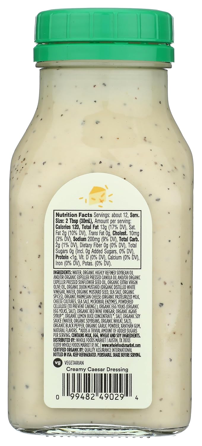 365 By Whole Foods Market, Organic Caesar Dressing, 12 Fl Oz - Image 2