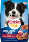 Kibbles 'n Bits Dry Dog Food, Savory Bacon & Steak Flavor for Adult Dogs, 3.5 lb. Bag