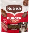 Nutrish Burger Bites Dog Treats, Beef Recipe with Bison, Valentine's for Dogs, 12 oz. Pouch (Rachael Ray)