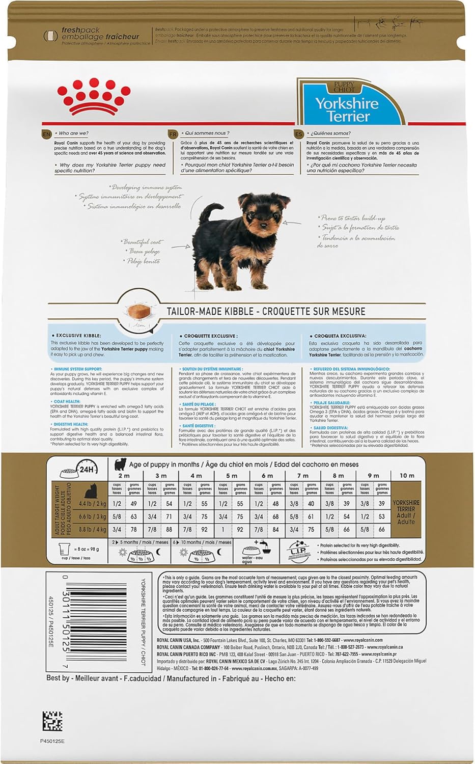 Royal Canin Breed Health Nutrition Yorkshire Terrier Puppy Dry Dog Food, 2.5 lb Bag - Image 2