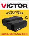 Victor Humane Mouse Traps Indoor for Home - M250BSR-2 - No Touch Electric Mouse Traps for Home, Pack of 2
