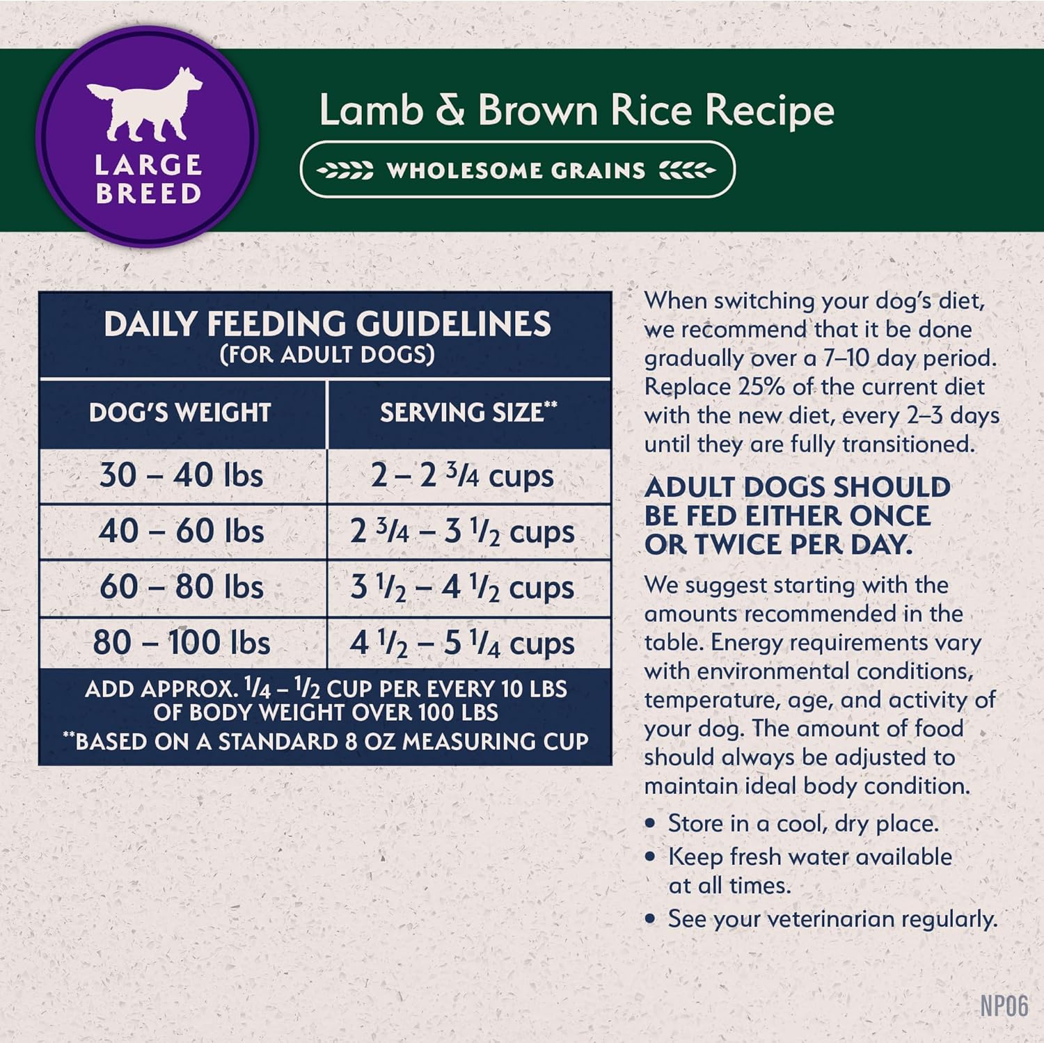 Natural Balance Limited Ingredient Large Breed Adult Dry Dog Food with Healthy Grains, Lamb & Brown Rice Recipe, 26 Pound (Pack of 1) - Image 8