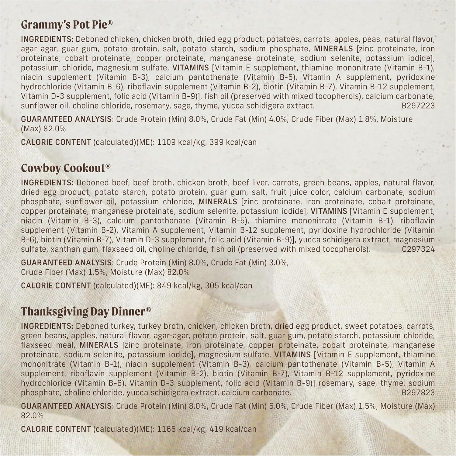 Merrick Grain Free Wet Dog Food, Premium Gluten Free Canned Variety Pack, Beef, Chicken and Turkey Recipes - (Pack of 12) 12.7 oz. Cans - Image 5