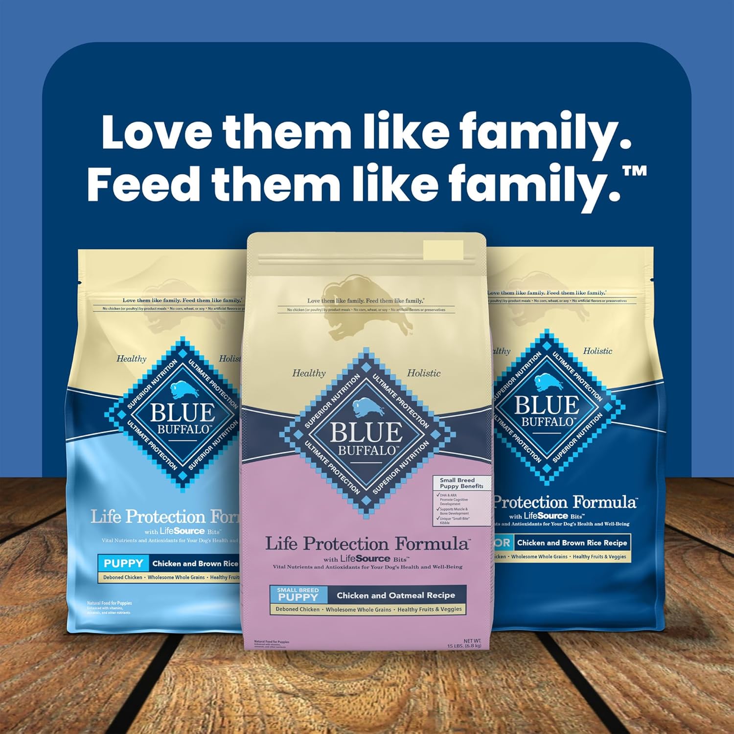 Blue Buffalo Life Protection Formula Small Breed Puppy Dry Dog Food with DHA, Vital Nutrients & Antioxidants, Made with Natural Ingredients, Chicken & Oatmeal Recipe, 15-lb. Bag - Image 10