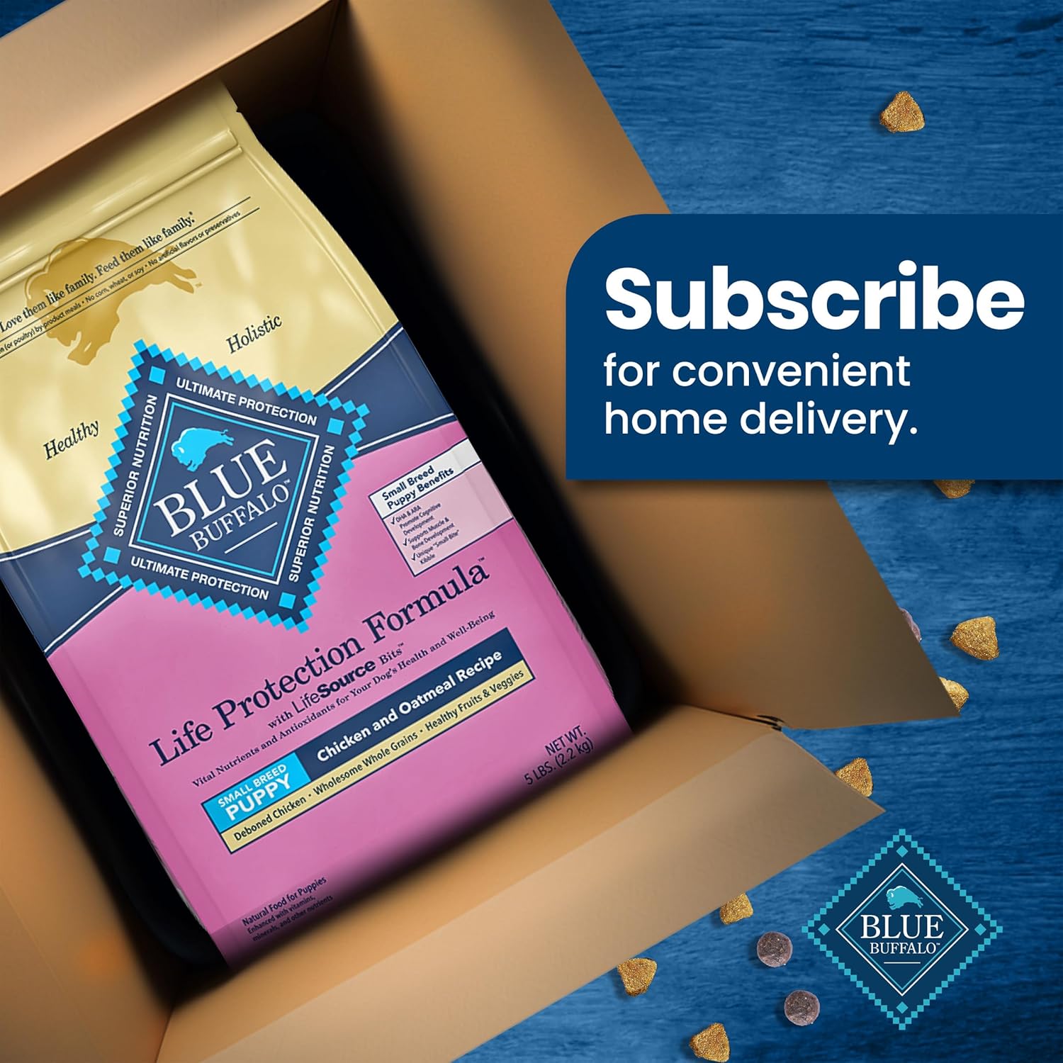 Blue Buffalo Life Protection Formula Small Breed Puppy Dry Dog Food with DHA, Vital Nutrients & Antioxidants, Made with Natural Ingredients, Chicken & Oatmeal Recipe, 15-lb. Bag - Image 12