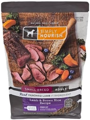 SIMPLY NOURISH Small Breed Adult Lamb and Brown Rice Dry Dog Food, 5 Pound Bag - Image 6