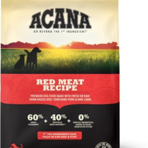 ACANA Grain Free Dry Dog Food Red Meat Recipe 4.5lb Bag